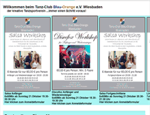 Tablet Screenshot of blau-orange.de